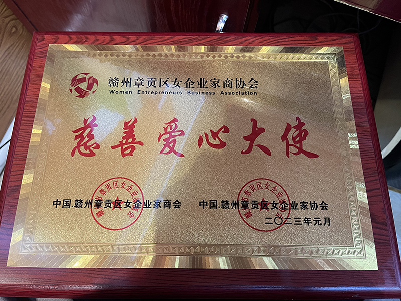 贛州章貢區女企業家商協會慈善愛心大使 